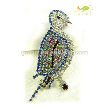 Rhinestone Tier Brosche Kristall Vogel Design Pin